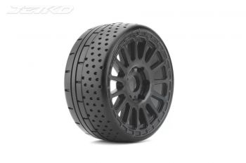 JETKO 1/8 GT HOT DOT TYRES (RADIA RIM/BLACK/MEDIUM SOFT/17MM) (2PCS) 