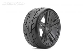 JETKO 1/8 GT VERTEX TYRES (CLAW RIM/BLACK/MEDIUM SOFT/17MM) (2PCS)