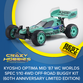 Kyosho Optima Mid '87 WC Worlds Spec 1/10 4WD Off-Road Buggy Kit *SOLD OUT*
