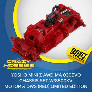 Kyosho Mini-Z AWD MA-030EVO Chassis Set w/8500kV Motor & DWS (Red) Limited Edition