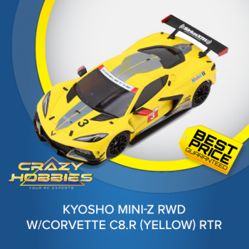 Kyosho Mini-Z RWD w/Corvette C8.R (Yellow) RTR *IN STOCK*