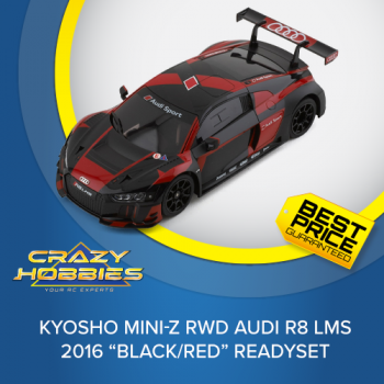 KYOSHO MINI-Z RWD Audi R8 LMS 2016 “Black/Red” Readyset *SOLD OUT*