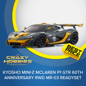 Kyosho Mini-Z McLaren P1 GTR 60th Anniversary RWD MR-03 Readyset *SOLD OUT*