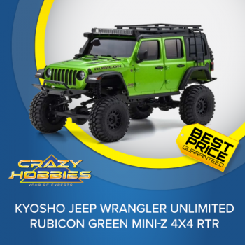 Kyosho Jeep Wrangler Unlimited Rubicon Green Mini-Z 4x4 RTR *IN STOCK*