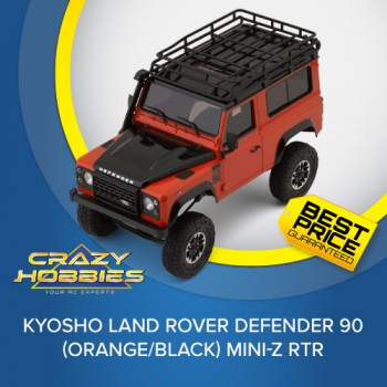 Kyosho Land Rover Defender 90 (Orange/Black) Mini-Z RTR *IN STOCK*