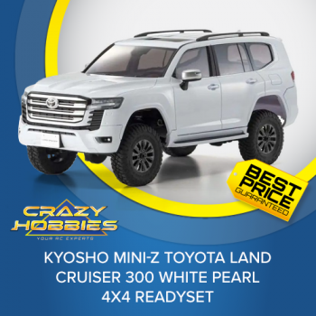 KYOSHO MINI-Z TOYOTA LAND CRUISER 300 WHITE PEARL 4X4 READYSET *SOLD OUT*