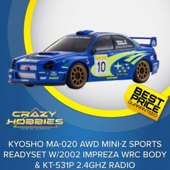 Kyosho MA-020 AWD Mini-Z  2002 Impreza WRC RTR *SOLD OUT*