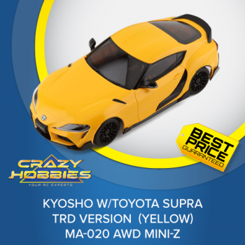 Kyosho w/Toyota Supra TRD Version (Yellow) MA-020 AWD Mini-Z RTR *IN STOCK*