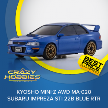 Kyosho Mini-Z AWD MA-020 Subaru Impreza STi 22B Blue RTR *IN STOCK*