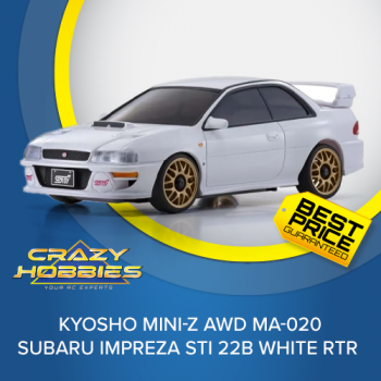 Kyosho Mini-Z AWD MA-020 Subaru Impreza STi 22B White RTR *IN STOCK*