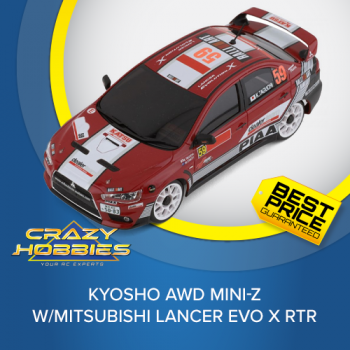 Kyosho AWD Mini-Z w/Mitsubishi Lancer Evo X RTR *IN STOCK*