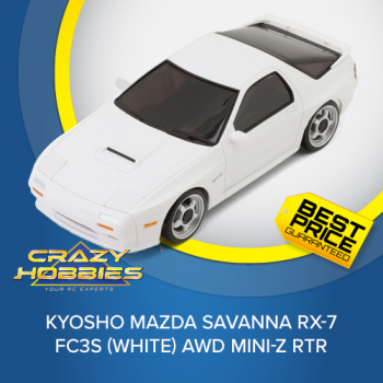 Kyosho Mazda Savanna RX-7 FC3S (White) AWD Mini-Z RTR *IN STOCK*