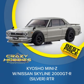 Kyosho Mini-Z w/Nissan Skyline 2000GT-R (Silver) RTR *IN STOCK*
