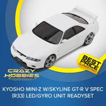 Kyosho Mini-Z w/Skyline GT-R V Spec (R33) LED/Gyro Unit ReadySet *SOLD OUT*