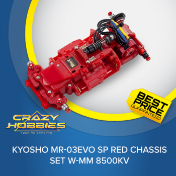 KYOSHO MR-03EVO SP RED CHASSIS SET W-MM 8500KV *IN STOCK*