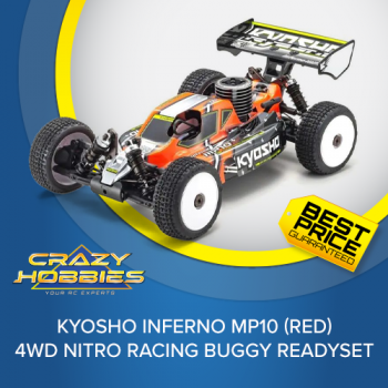 KYOSHO INFERNO MP10 (RED) 4WD NITRO RACING BUGGY READYSET *IN STOCK*