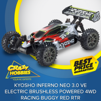 KYOSHO INFERNO NEO 3.0 VE ELECTRIC BRUSHLESS 4WD BUGGY RED RTR