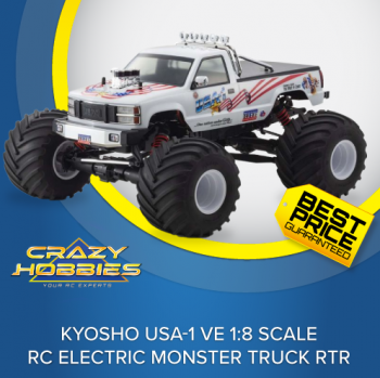 KYOSHO USA-1 VE 1:8 SCALE RC ELECTRIC MONSTER TRUCK RTR *SOLD OUT*