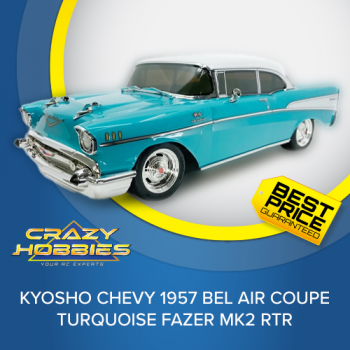 Kyosho Chevy 1957 Bel Air Coupe Turquoise Fazer Mk2 RTR *IN STOCK*