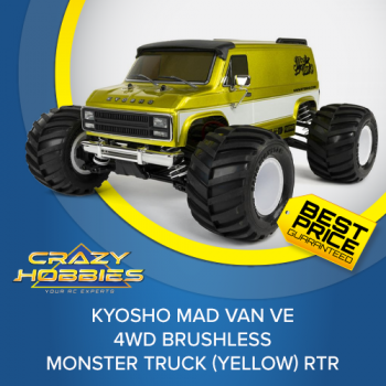 Kyosho Mad Van VE 4WD Brushless Monster Truck (Yellow) RTR *IN STOCK*