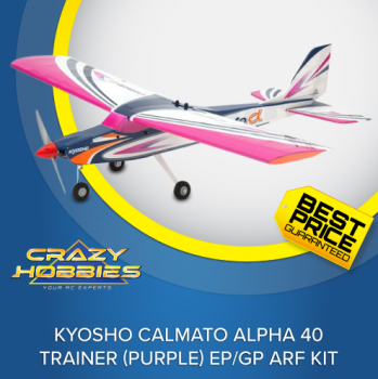 KYOSHO CALMATO Alpha 40 TRAINER (Purple) EP/GP ARF KIT *SOLD OUT*