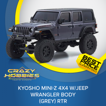 Kyosho Mini-Z 4X4  w/Jeep Wrangler Body (Grey) RTR *IN STOCK*