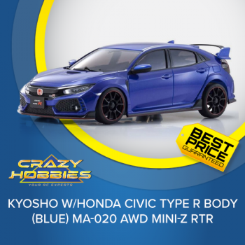 Kyosho w/Honda Civic Type R Body (Blue) MA-020 AWD Mini-Z RTR *SOLD OUT*