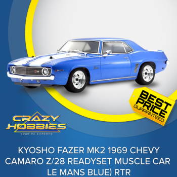 Kyosho Fazer Mk2 1969 Chevy Camaro Z/28 ReadySet Muscle Car (Le Mans Blue) RTR *SOLD OUT*