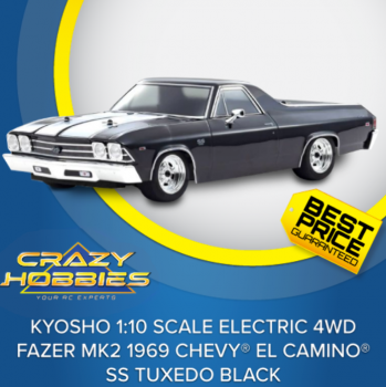 KYOSHO Chevy® 1969 El Camino® SS Tuxedo Black Electric Pickup Ute RTR