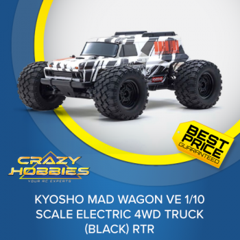 Kyosho Mad Wagon VE 1/10 Scale Electric 4WD Truck (Black) RTR *SOLD OUT*