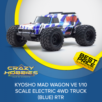 Kyosho Mad Wagon VE 1/10 Scale Electric 4WD Truck (Blue) RTR *SOLD OUT*