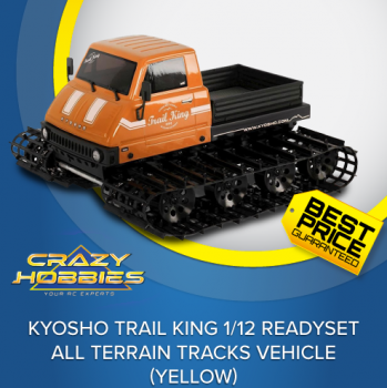 Kyosho Trail King 1/12 ReadySet All Terrain Tracks Vehicle (Yellow) *IN STOCK*