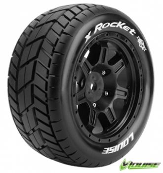 LOUISE RC X-ROCKET X-MAXX PRE-MOUNTED TYRES