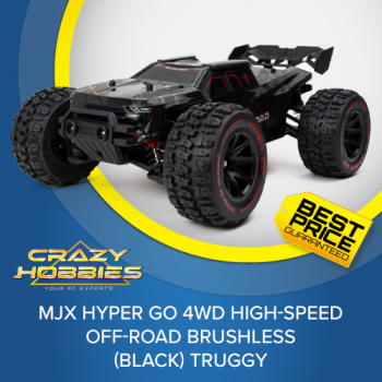 MJX HYPER GO 4WD HIGH-SPEED OFF-ROAD BRUSHLESS (BLACK) TRUGGY *COMING SOON*