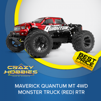 Maverick Quantum MT 4WD Monster Truck (Red) RTR *IN STOCK*