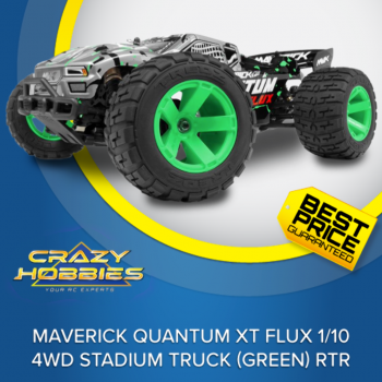 Maverick *NEW VERSION* Quantum XT Flux 1/10 4WD Stadium Truck (Green) RTR