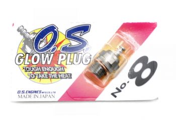 O.S. #8 Glow Plug Standard Medium Hot