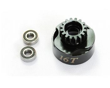 Alpha Clutch Bell 16T with vented +Bearing 5*11mm(2pcs)
