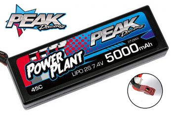 Peak Racing 2S Lipo 5000MAH 7.4V 45C (Deans Plug) *IN STOCK*