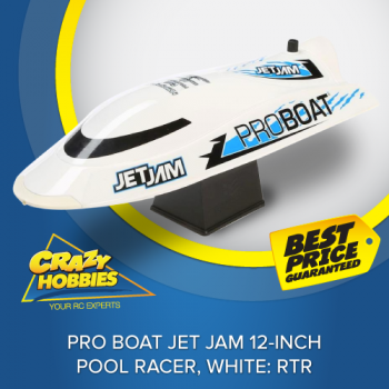 PRO BOAT Jet Jam 12-inch Pool Racer, White: RTR *IN STOCK*
