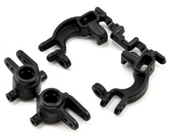 RPM Traxxas 4x4 Caster & Spindle Block Set (Black)