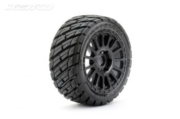 JETKO 1/8 BUGGY EX-ROCKFORM TYRES (RADIA RIM/BLACK/MEDIUM SOFT/17MM) (2PCS)