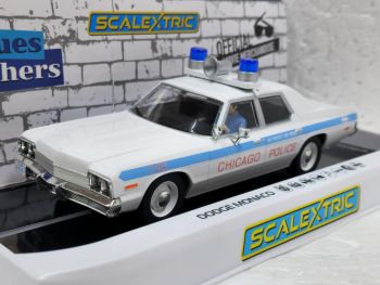 Scalextric Dodge Monaco Blues Brothers Chicago Police Slot Car *IN STOCK*