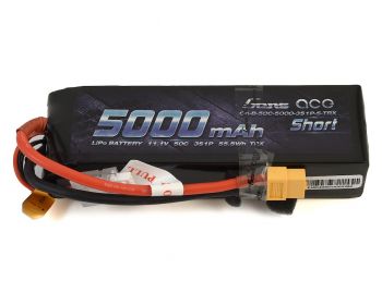 Gens Ace 3S "Short" Soft 50C LiPo Battery Pack 11.1V/5000mAh 