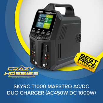 SKYRC T1000 MAESTRO AC/DC DUO CHARGER (AC450W DC 1000W) *IN STOCK*