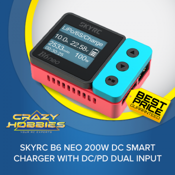 SkyRC B6 NEO 200W DC Smart Charger With DC/PD Dual Input 