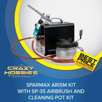 Sparmax ARISM Kit W/SP-35 Airbrush/Cleaning Pot *IN STOCK*