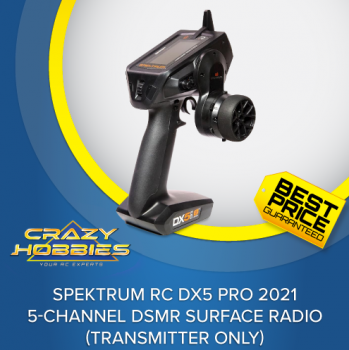 Spektrum RC DX5 Pro 2021 DSMR Surface Radio (Transmitter Only) *IN STOCK*