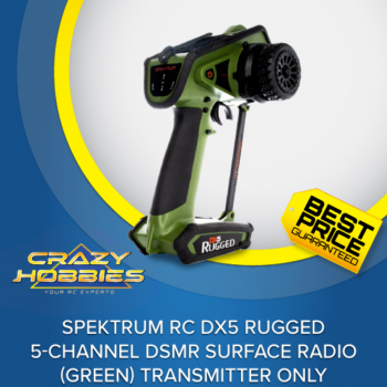 Spektrum DX5 Rugged 5-Channel Surface Radio (Green) Transmitter Only