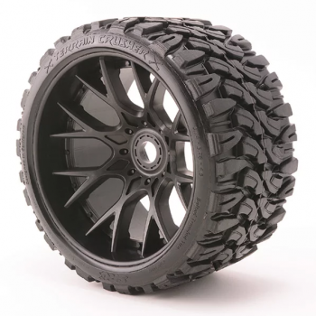 SRC Mounted Dirt Crusher All Terrain belted Tires for 17mm Front or Rear, x 2